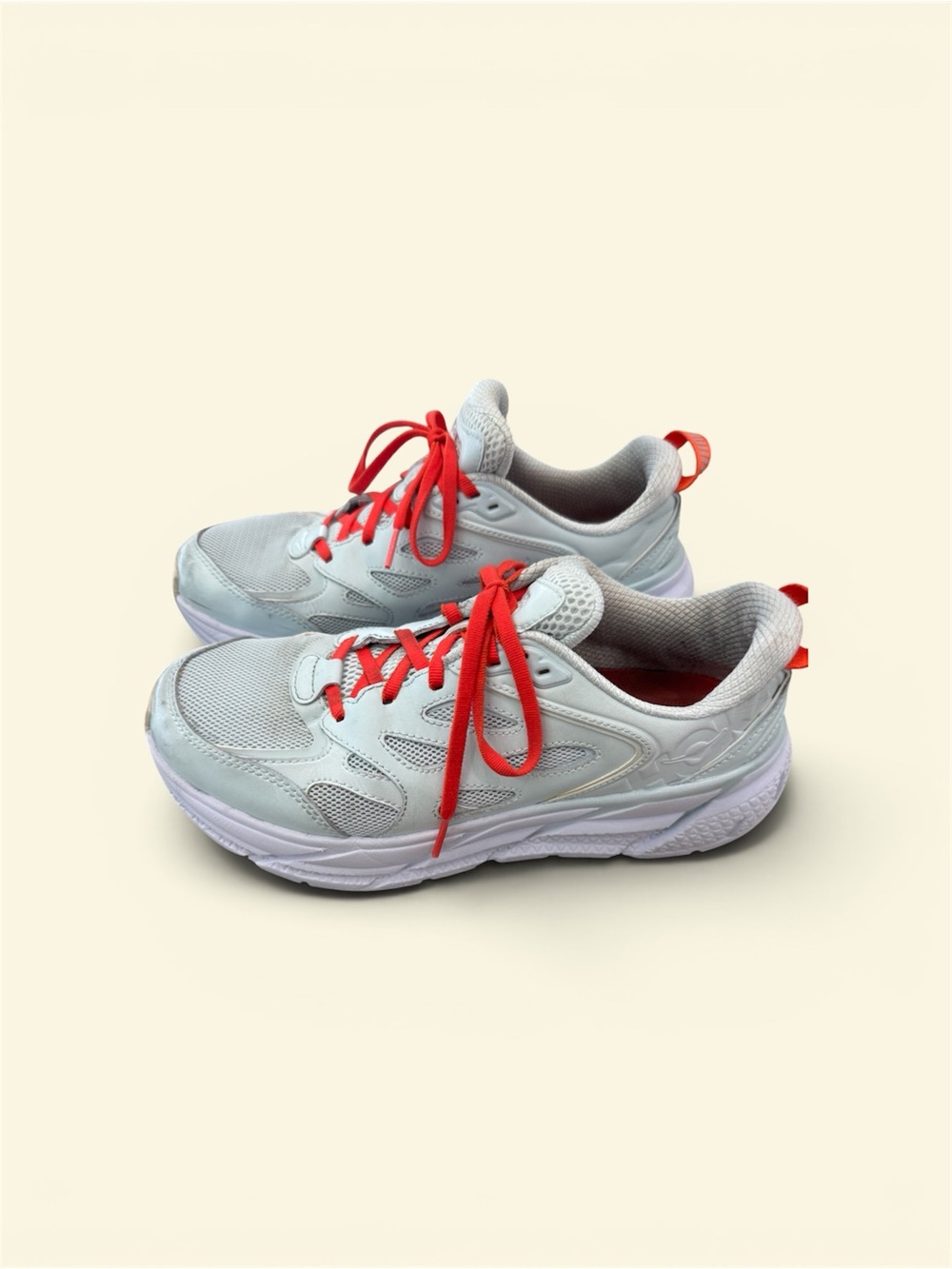 HOKA Clifton Women's 8 Mint Green Orange Sneaker